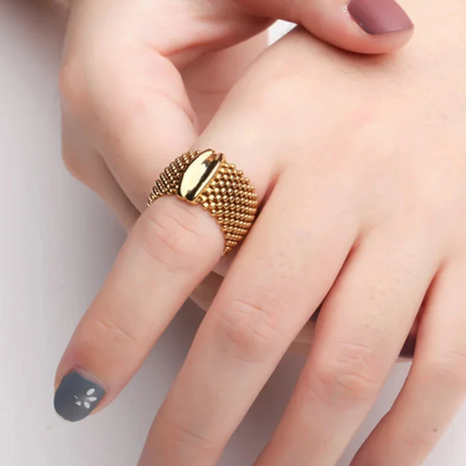 Ring - Luna Pearl – Vergoldeter Perlen Ring