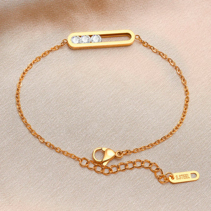 Armband - True Bond Edelstahl mit Zirkonia