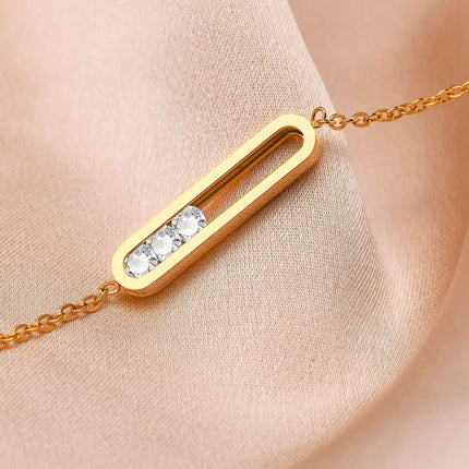 Armband - True Bond Edelstahl mit Zirkonia