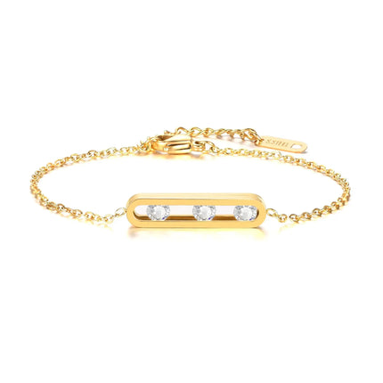 Armband - True Bond Edelstahl mit Zirkonia