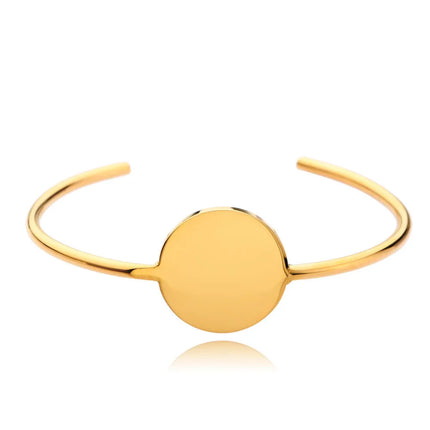 Armreif - Golden Curve – Edelstahl