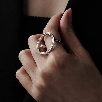Ring - Silver Flow – Offener Ring in Silberoptik