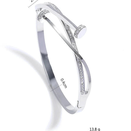 Armreifen-Set - Luna Clou – 2-teilig mit Zirkonia