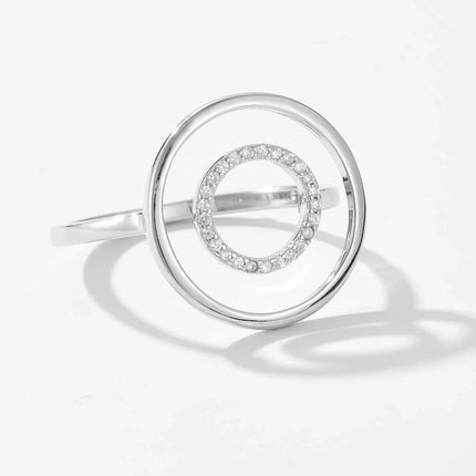 Ring - Echo Shine – Verstellbar mit Zirkonia 925 Silber
