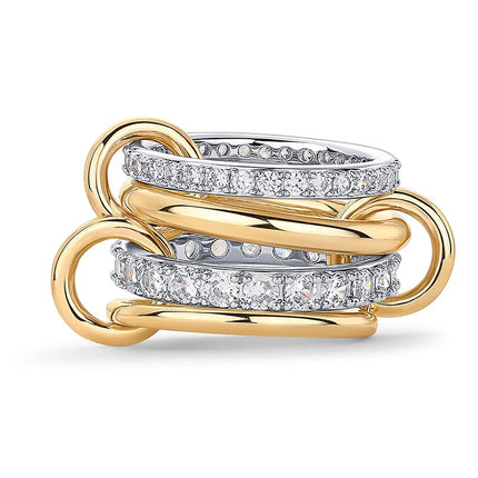 Ring - Golden Grace 18K vergoldetes Zirkonia
