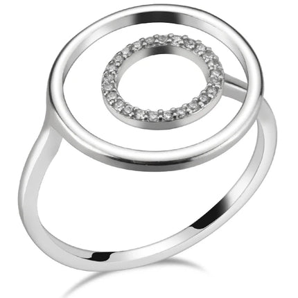 Ring - Echo Shine – Verstellbar mit Zirkonia 925 Silber