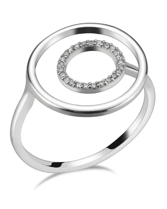 Ring - Echo Shine – Verstellbar mit Zirkonia 925 Silber